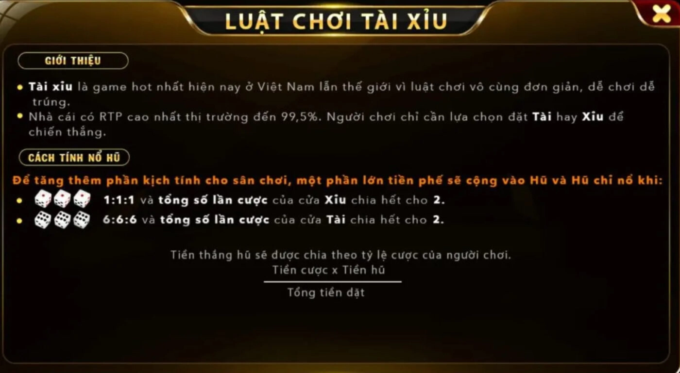 Cung cấp thông tin luật chơi Tài xỉu Online cho người mới