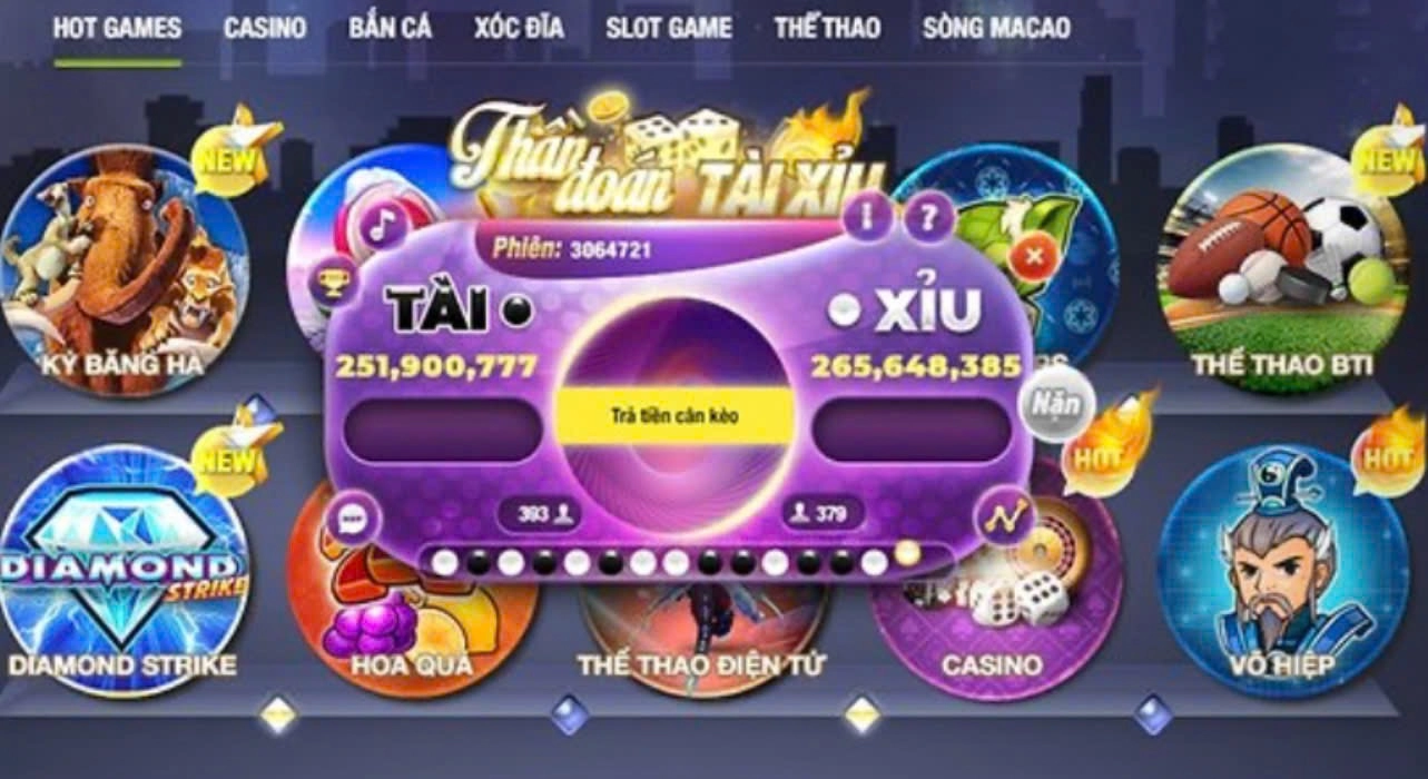 Tích hợp bàn chơi Tài xỉu nhỏ gọn