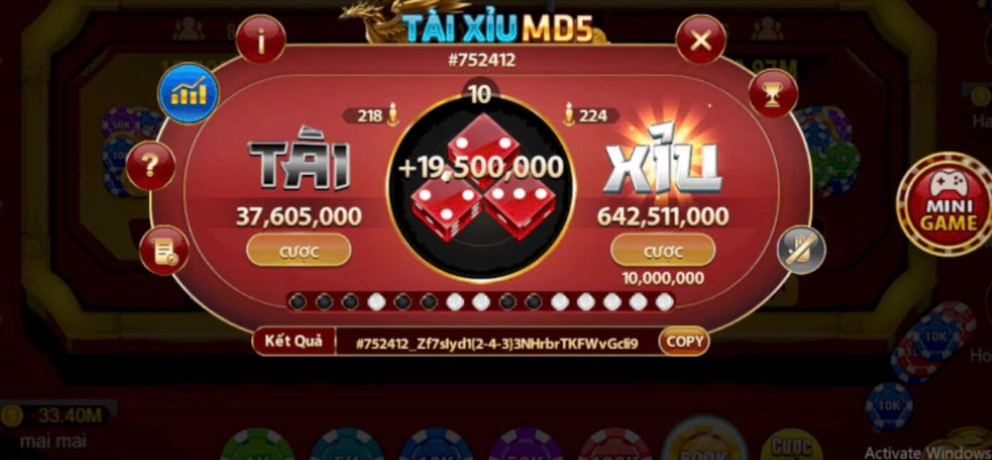 Thực hiện đặt cược chơi Tài xỉu Online ngay
